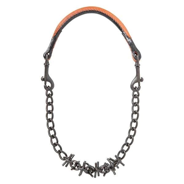 Weaver Oil Rubbed Pronged Chain Goat Collar, 24"