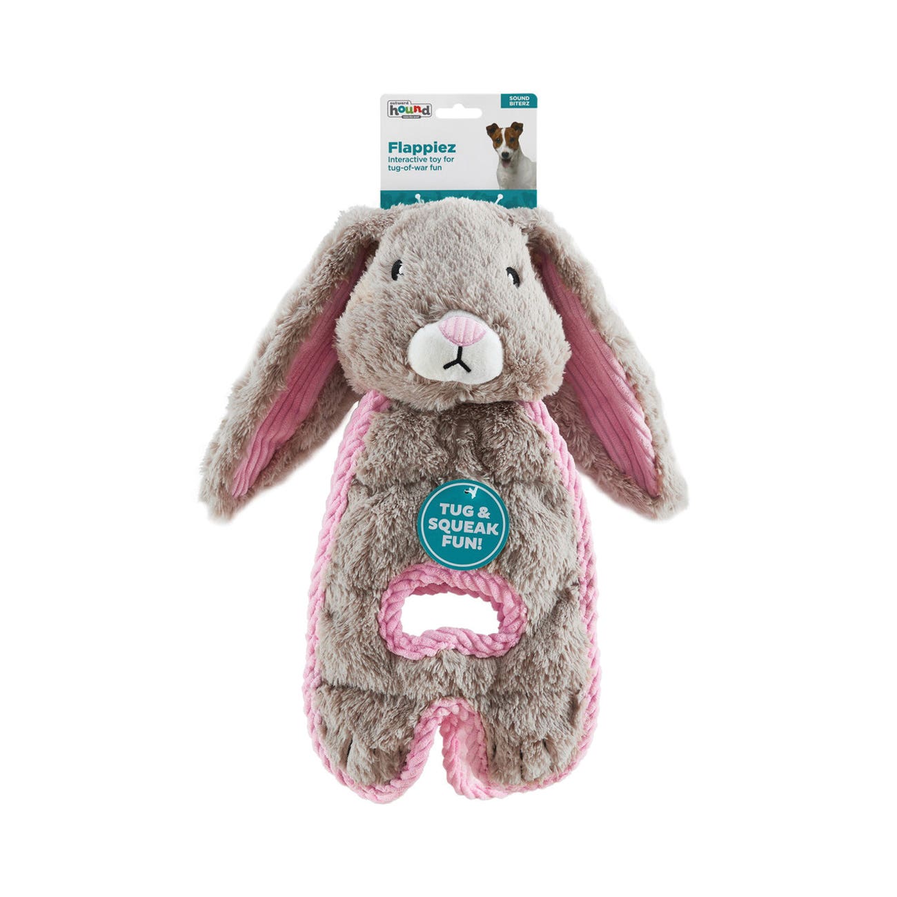 Charmingpet Dog Toy, Cuddle Tug, Bunny, Corduroy/Plush