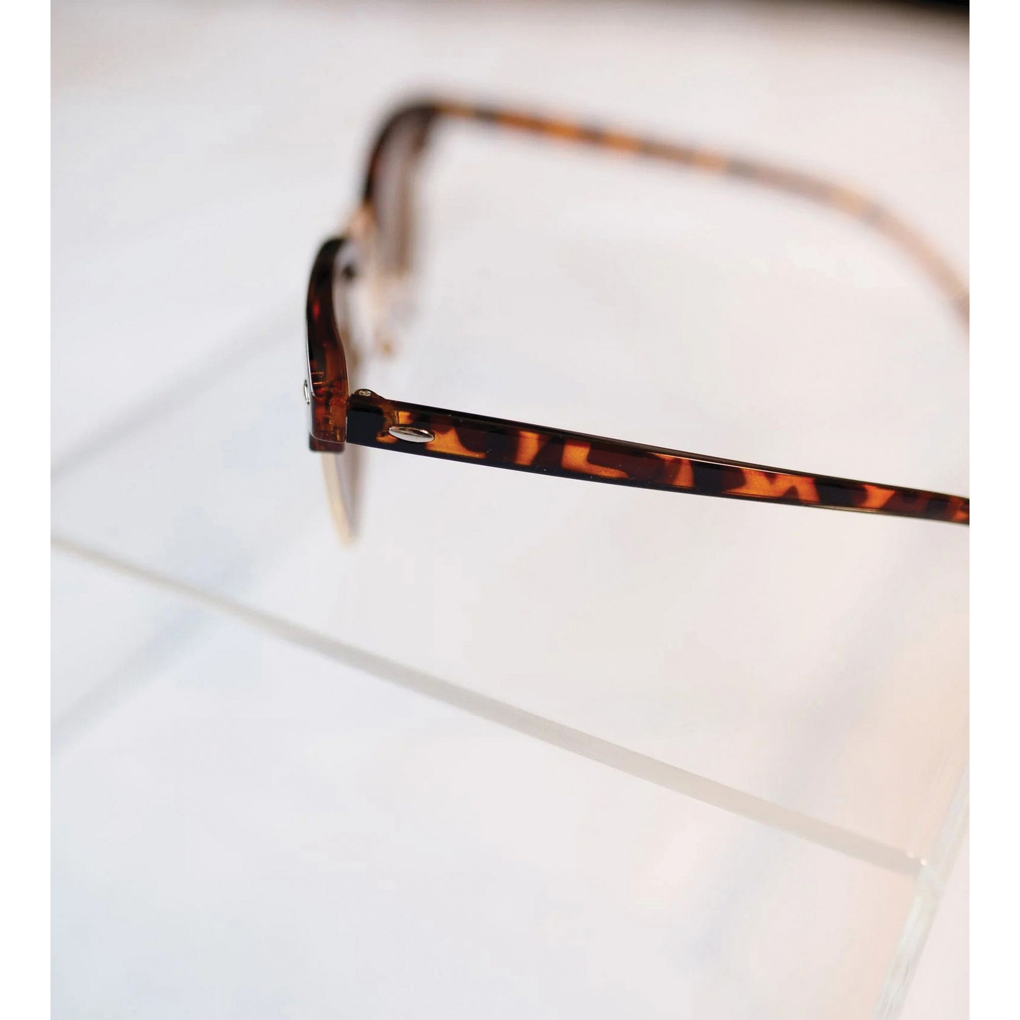 Front Porch Boutique Rimless Sunglasses, Polycarbonate, Tortoise