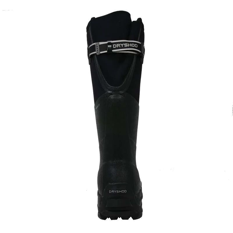 Dryshod West Pull-On Boots, 7, Black/Gray, Neoprene, Adjustable Strap, Insulated, -50 to 65 deg F
