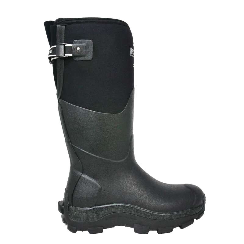 Dryshod West Pull-On Boots, 7, Black/Gray, Neoprene, Adjustable Strap, Insulated, -50 to 65 deg F