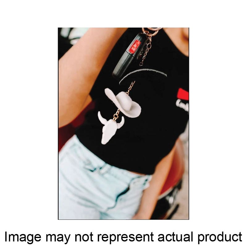 Front Porch Boutique Keychain, Black/Stone Cowboy Hat