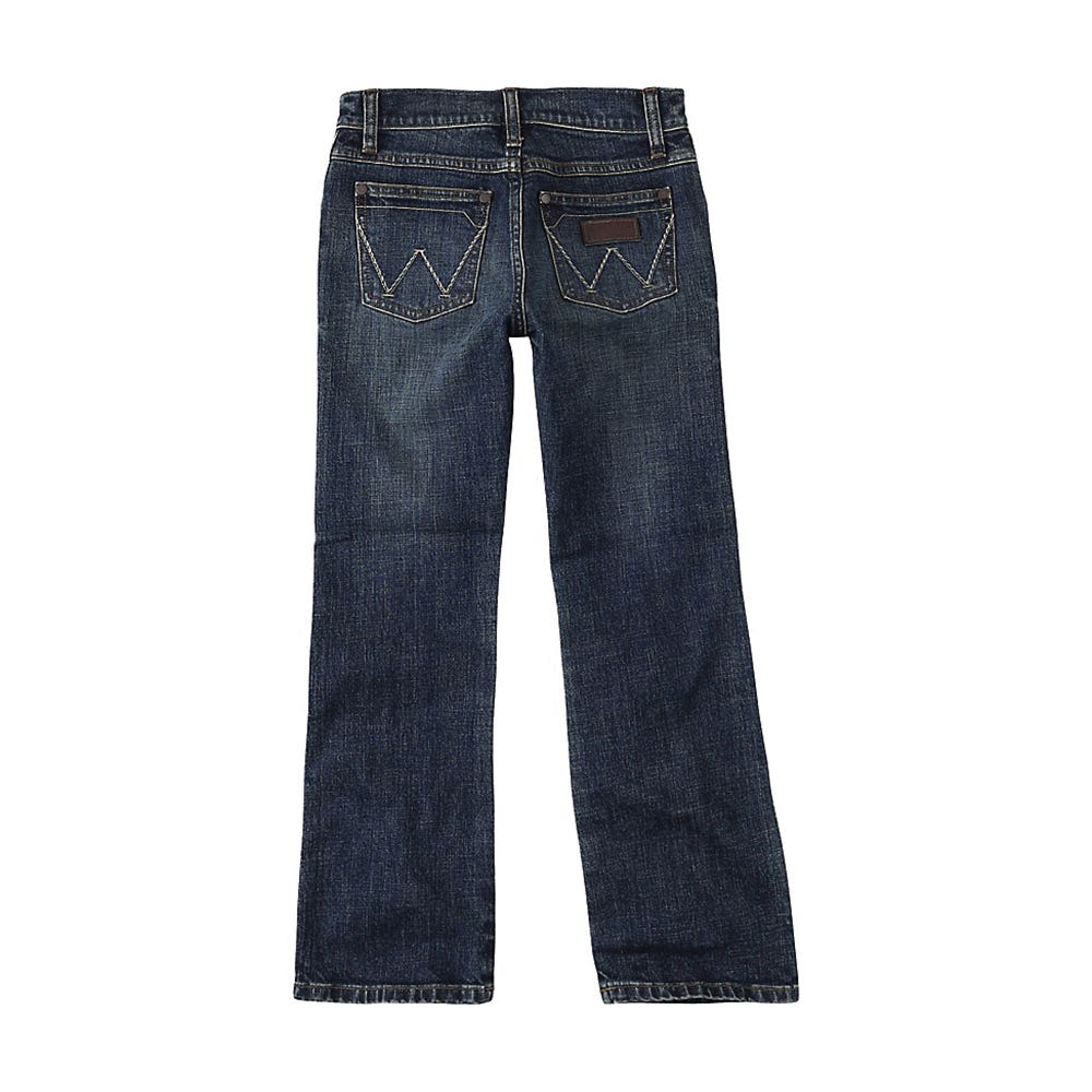 Wrangler 112336145T-16R Jeans, Boy's, 16, Layton, Bootcut, Regular