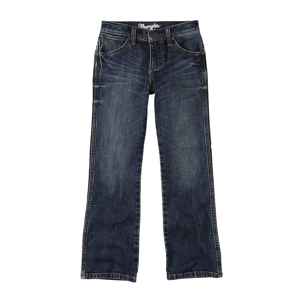 Wrangler 112336145T-12R Jeans, Boy's, 12, Layton, Bootcut, Regular