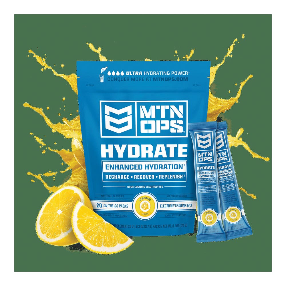 MTN OPS HYDRATE Series Drink Mix, Peach, Mango, 6 oz