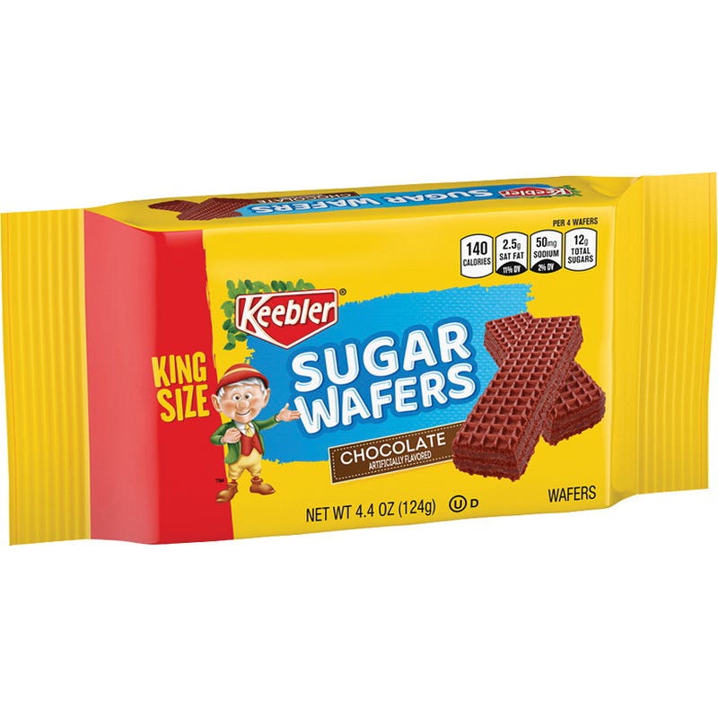 Keebler Sugar Wafers, Chocolate, 4.4 oz