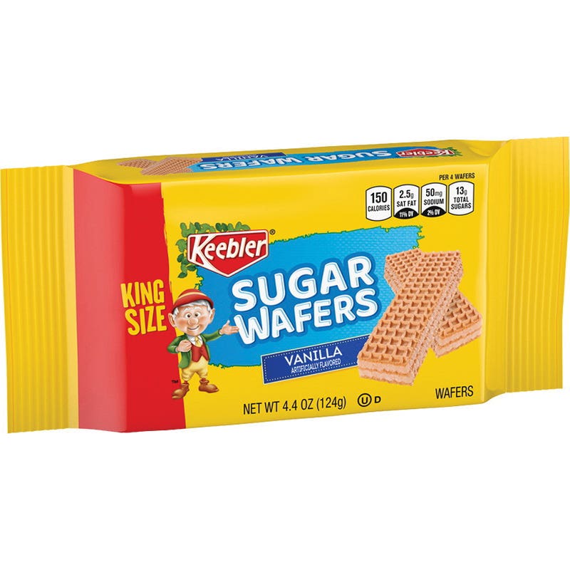 Keebler Sugar Wafers, Vanilla, 4.4 oz
