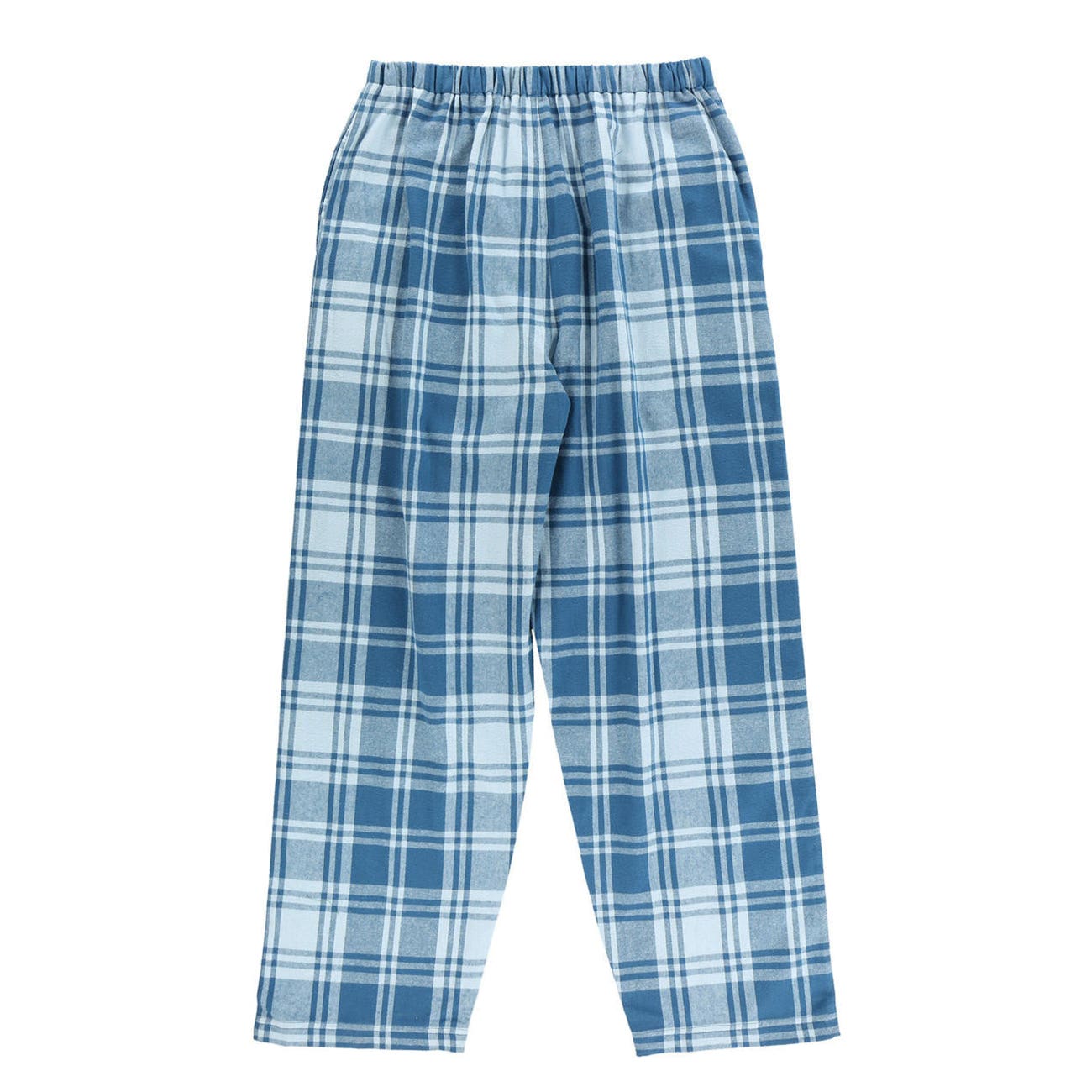 LazyOne Pajama Pants, M, 32 to 34 in, 41-1/2 in L, Blue Plaid, Relaxed
