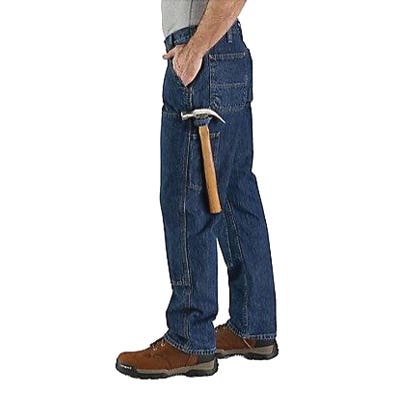Carhartt Men's Utility Logger Jeans, 38 in, 34 in L, Canal, Loose