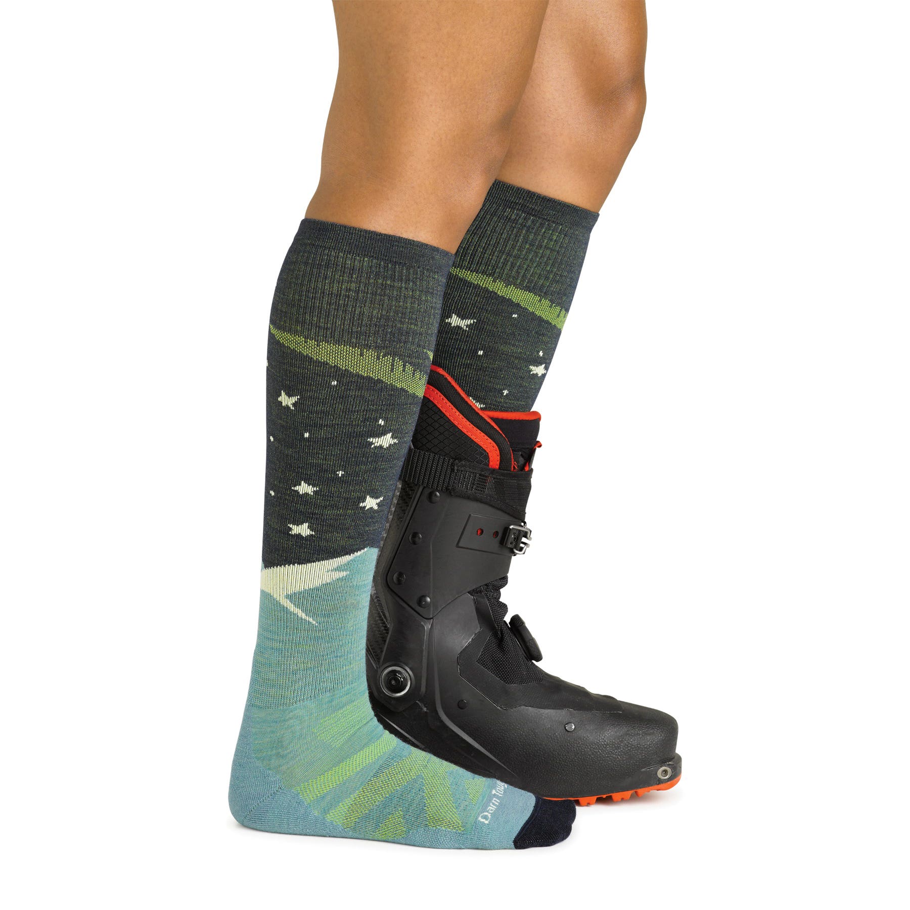 Darn Tough Women's Aurora Over-The-Calf Lightweight Ski & Snowboard Sock - 921052