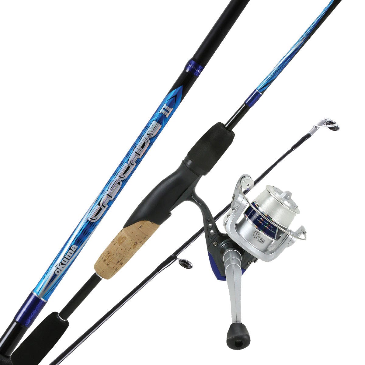 Okuma Cascade II CSII-602ML-20 Rod and Reel Combo, 20 Reel, Comfortable Handle, EVA/Fiberglass