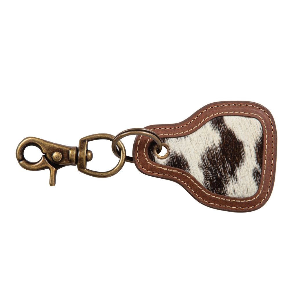 Myra Bag Key Fob, Pony Brook, Hairon and Leather Case