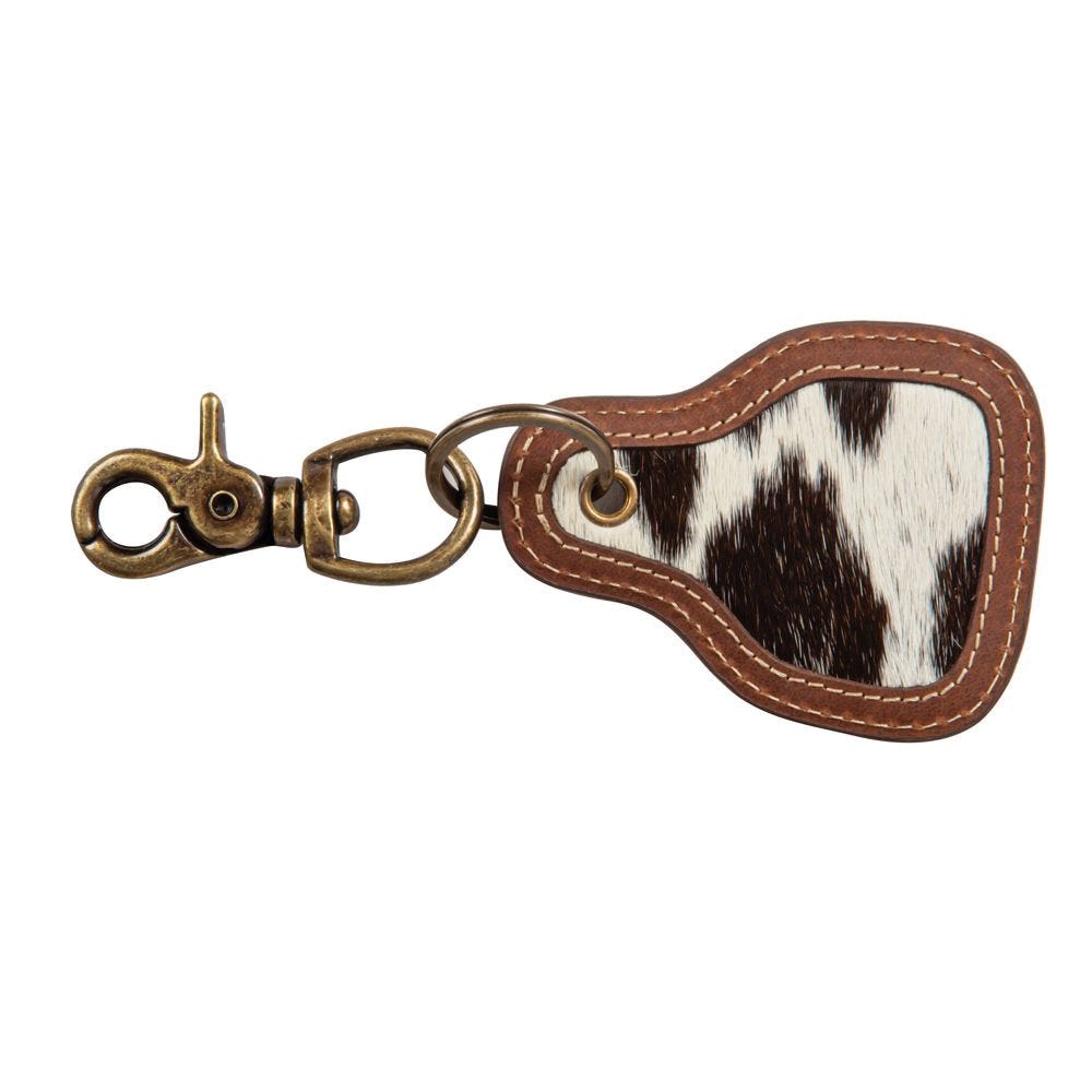 Myra Bag Key Fob, Pony Brook, Hairon and Leather Case