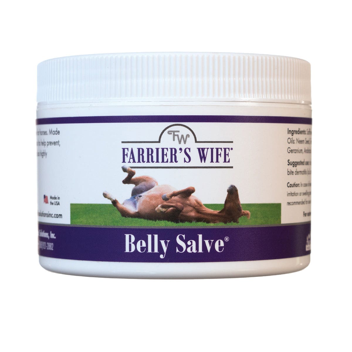 Animal Health Solutions Farrier's Wife Series Belly Salve, 7 oz Jar