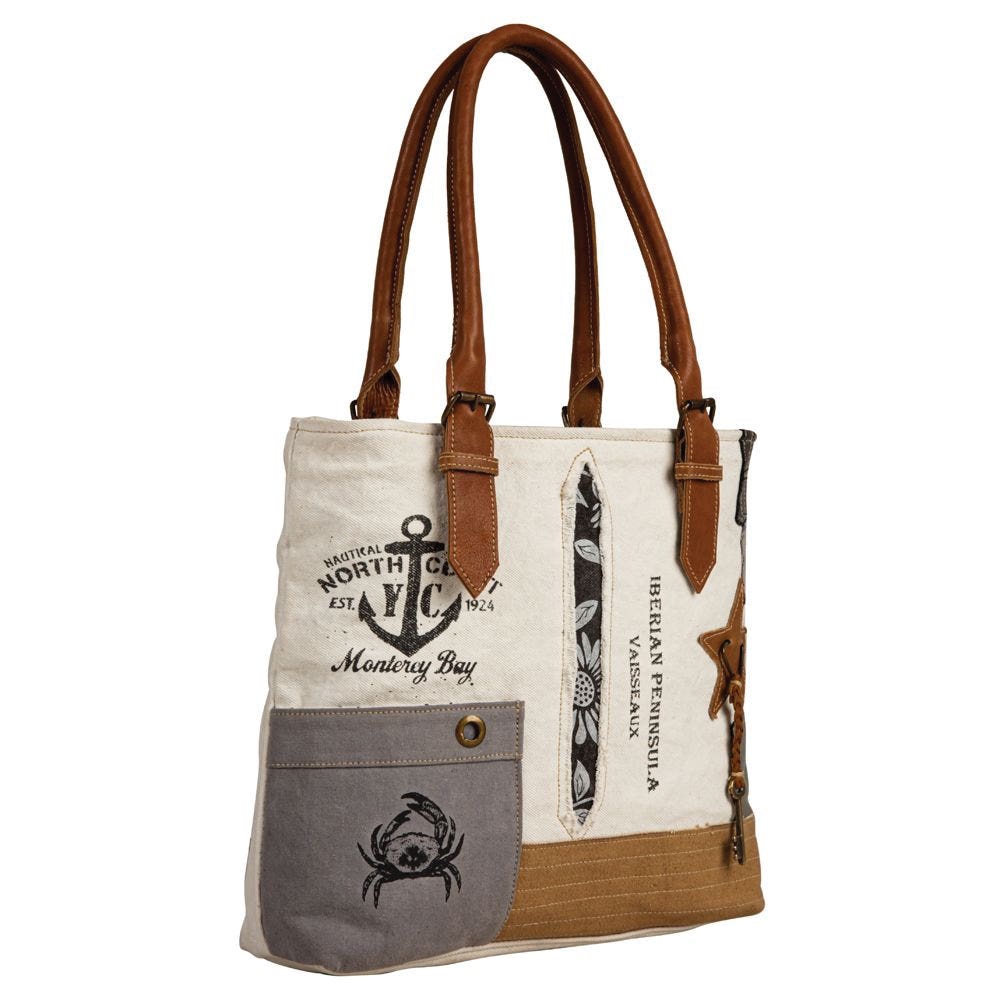 Myra Bag Hand Tote Bag, Expedition Patch, Zipper
