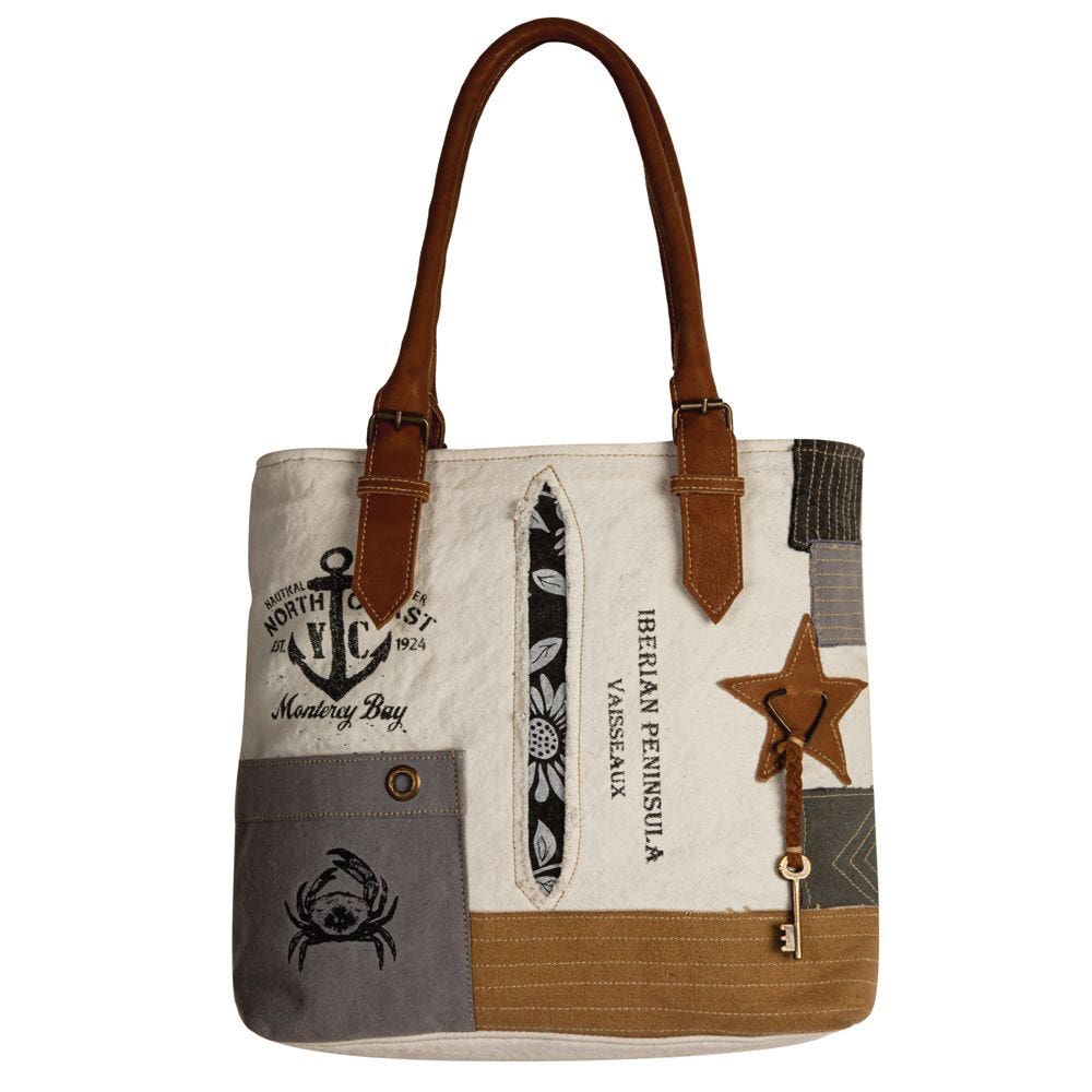 Myra Bag Hand Tote Bag, Expedition Patch, Zipper