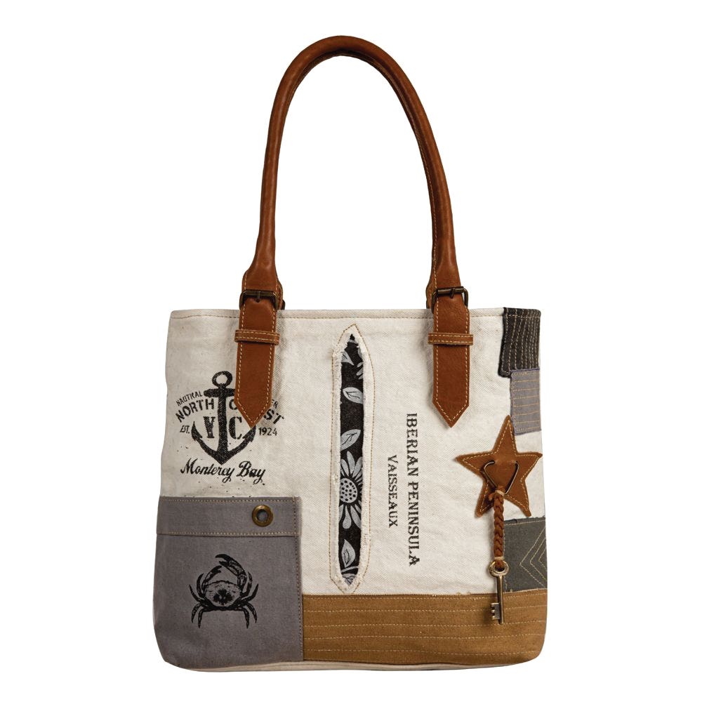 Myra Bag Hand Tote Bag, Expedition Patch, Zipper