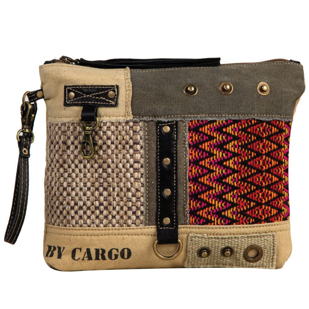 Myra Bag Vintage Pouch, Sundown River Texture, Zipper