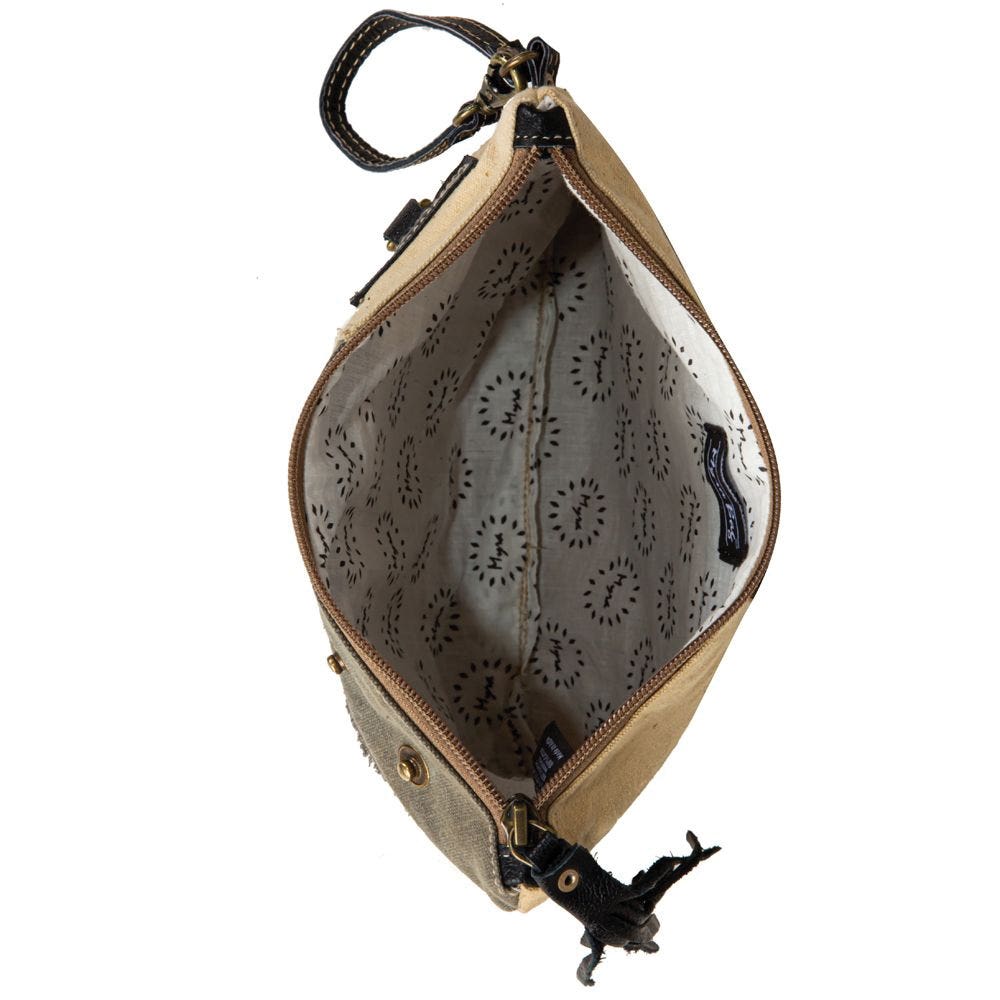 Myra Bag Vintage Pouch, Sundown River Texture, Zipper