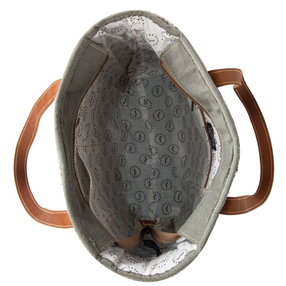 Myra Bag Tote Bag, Hamilton Trimmed, Zipper
