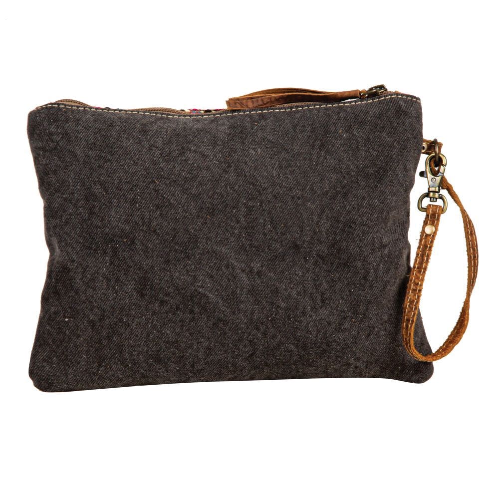 Myra Bag Pouch, Colors of The Southwest, Tribal Inspired, Zipper