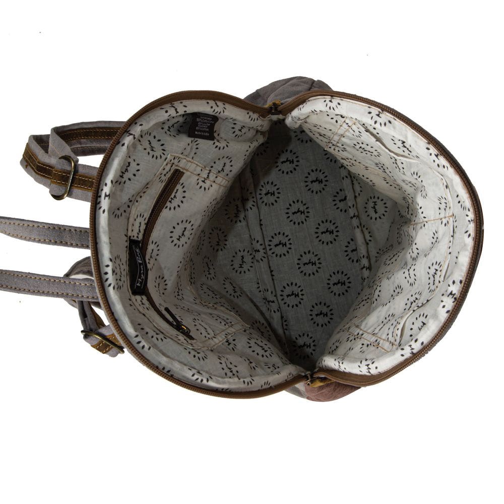 Myra Bag Backpack Bag, Rigaud Rail Express, Tribal Inspired, Zipper
