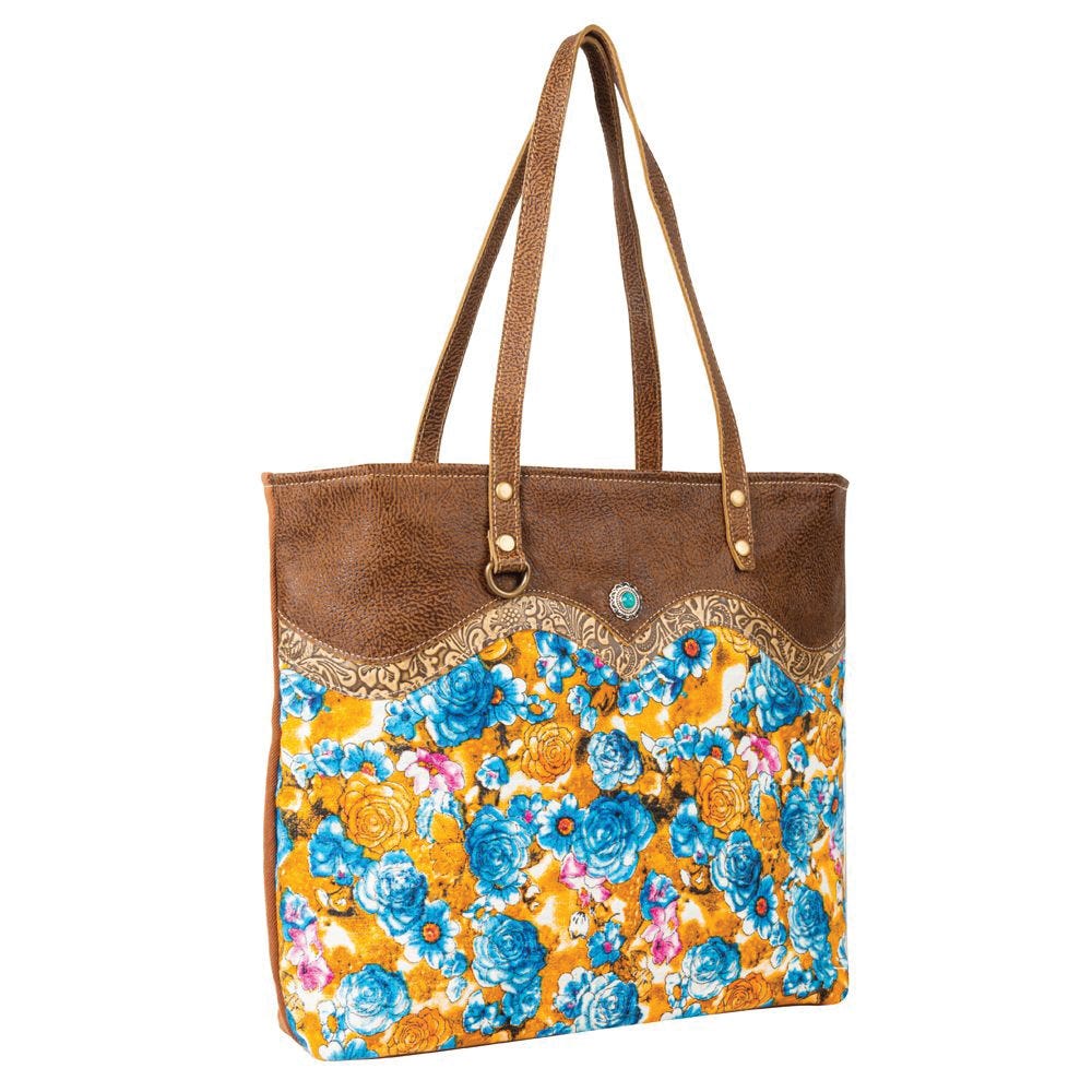 Myra Bag Tote Bag, Blue Ridge Blooms