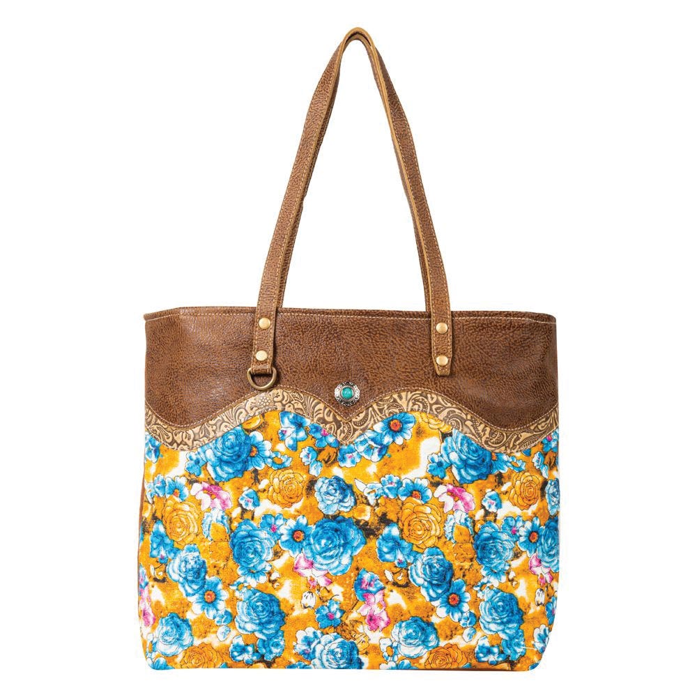 Myra Bag Tote Bag, Blue Ridge Blooms