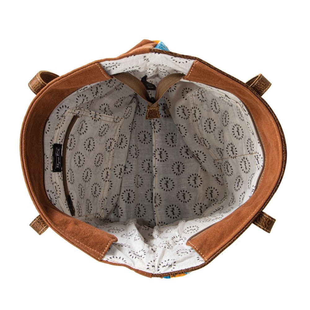 Myra Bag Tote Bag, Blue Ridge Blooms