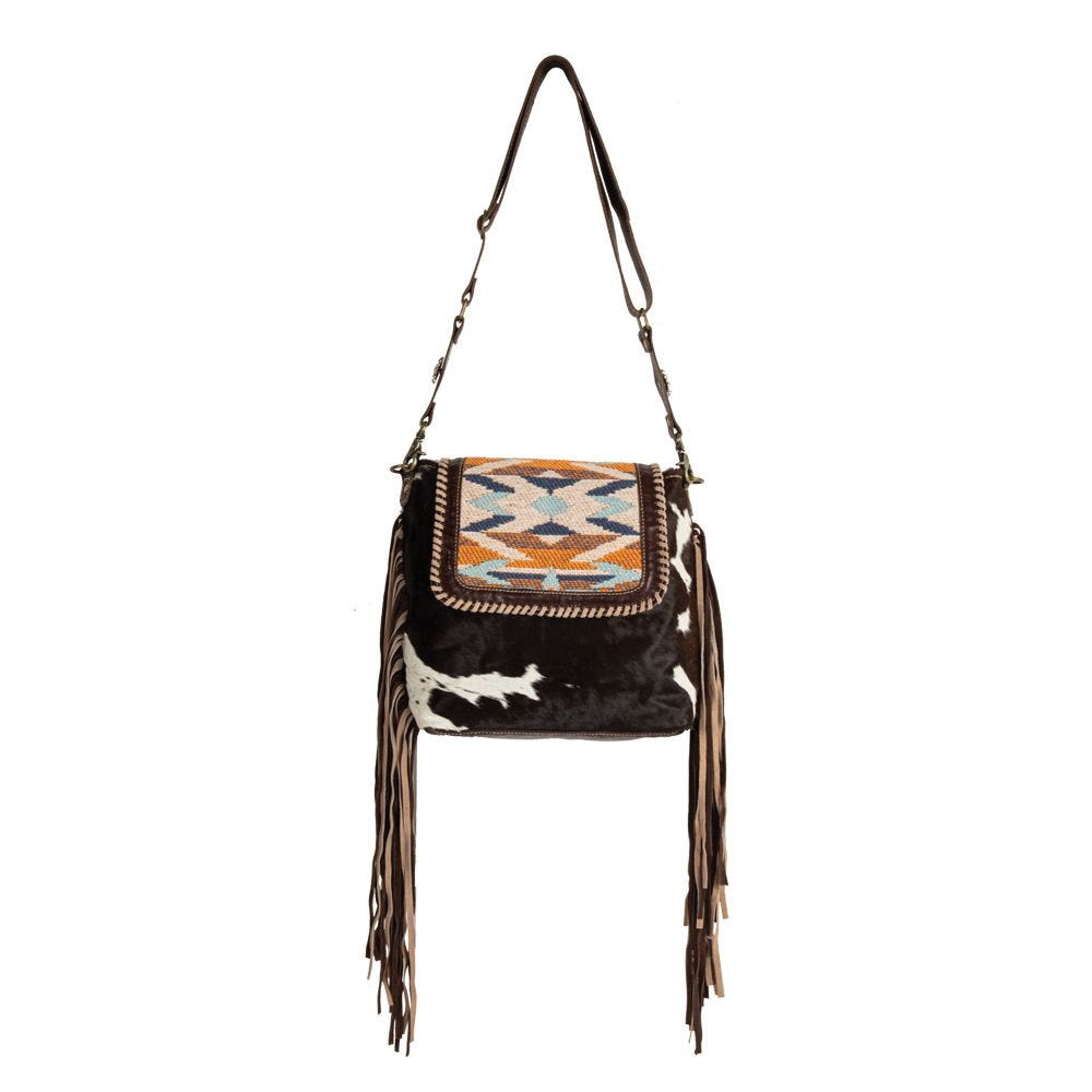 Myra Bag, Sun Serape Fringed, Zipper