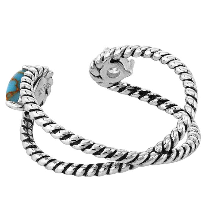 Montana Silversmiths Ring, Women's, One-Size, Stars and Sky Crystal, Cubic Zirconia, Turquoise, Clear