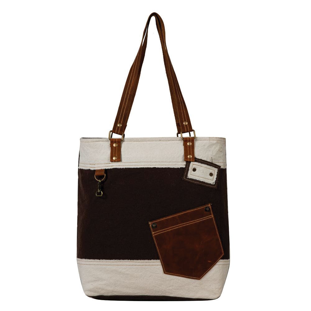 Myra Bag Tote Bag, Designer Duo, Tribal Inspired, Zipper