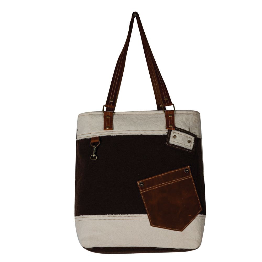 Myra Bag Tote Bag, Designer Duo, Tribal Inspired, Zipper