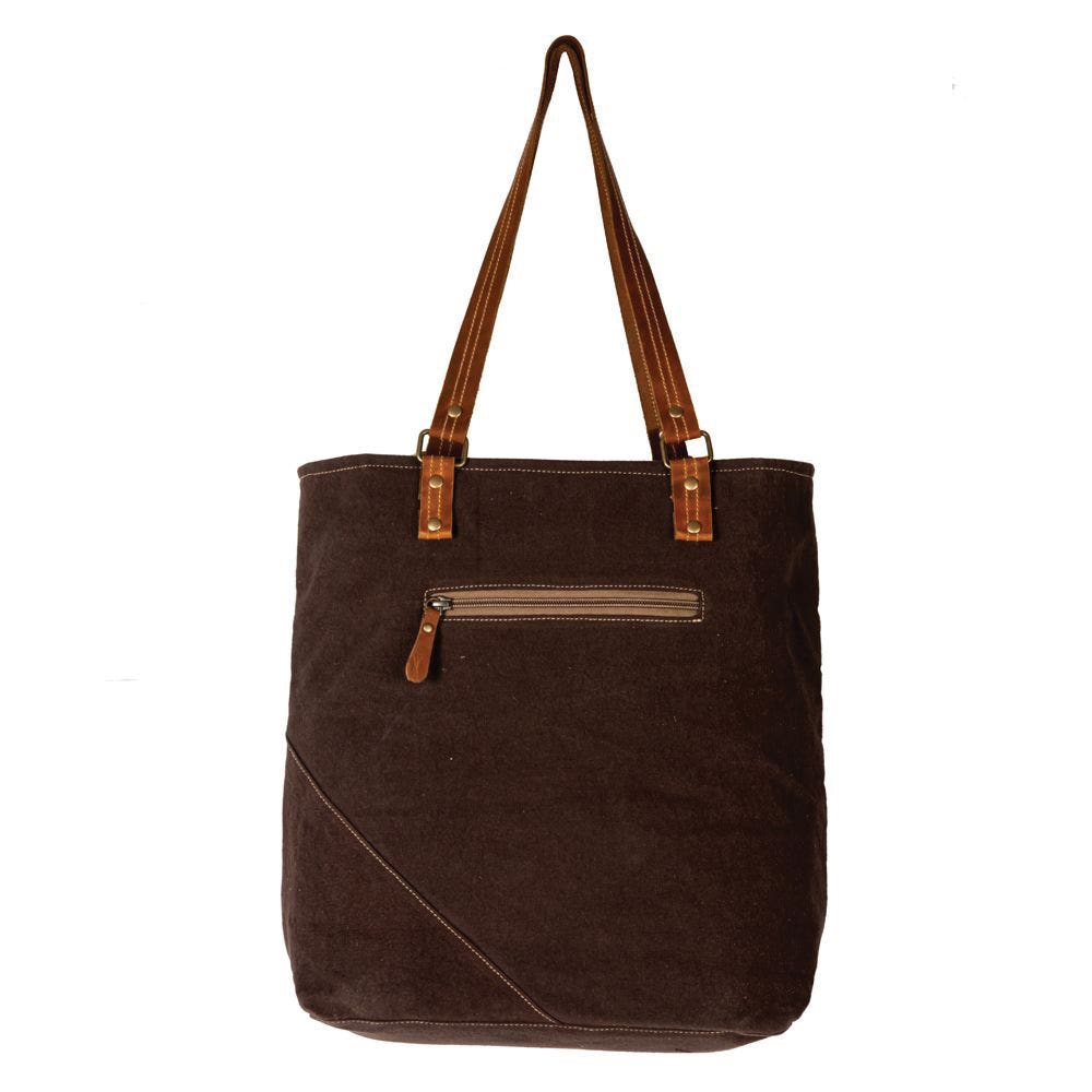 Myra Bag Tote Bag, Designer Duo, Tribal Inspired, Zipper