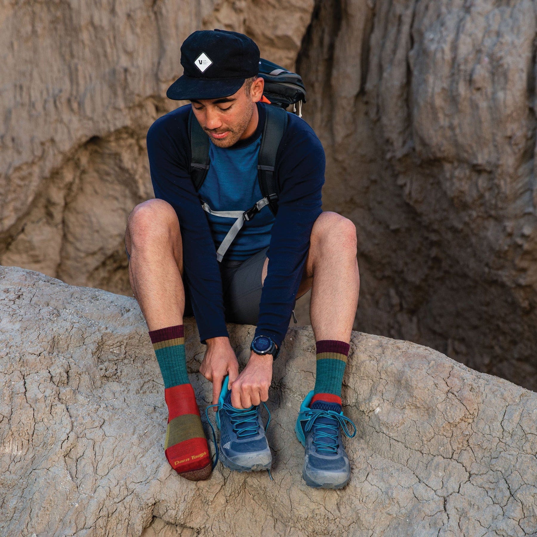 Darn Tough Men's Heady Stripe Micro Crew Lightweight Hiking Sock