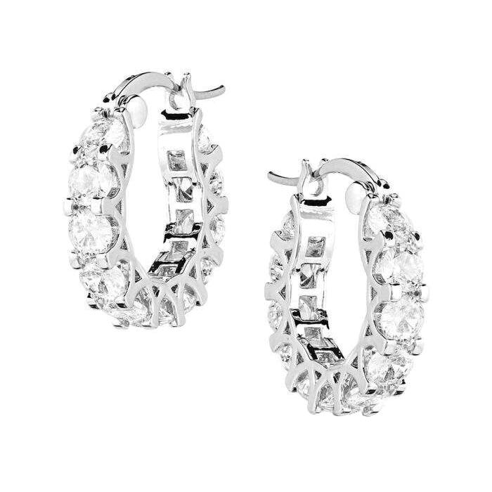 Montana Silversmiths Dazzling Delight Crystal Hoop Earrings