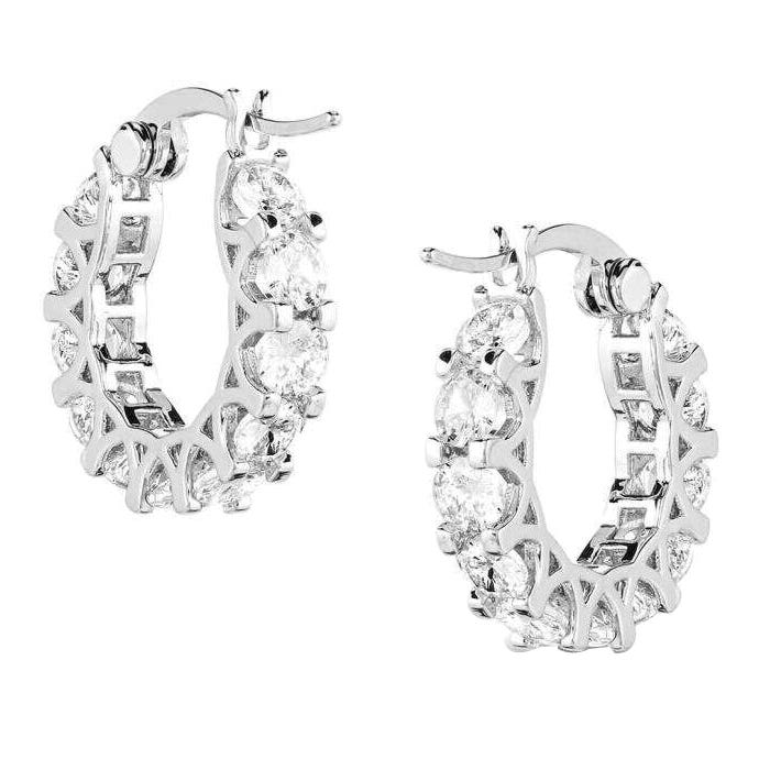 Montana Silversmiths Dazzling Delight Crystal Hoop Earrings