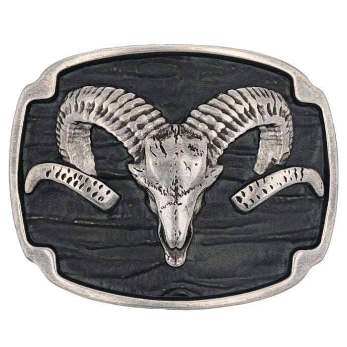 Montana Silversmiths Rocky Mountain Bighorn Sheep Attitude Belt Buckle