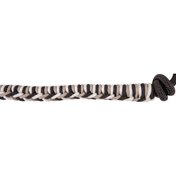Classic Equine HALTER23BKTNWH 3-Tone Rope Halter with 9 ft Lead Rope, One Size, Nylon, Black/Tan/White