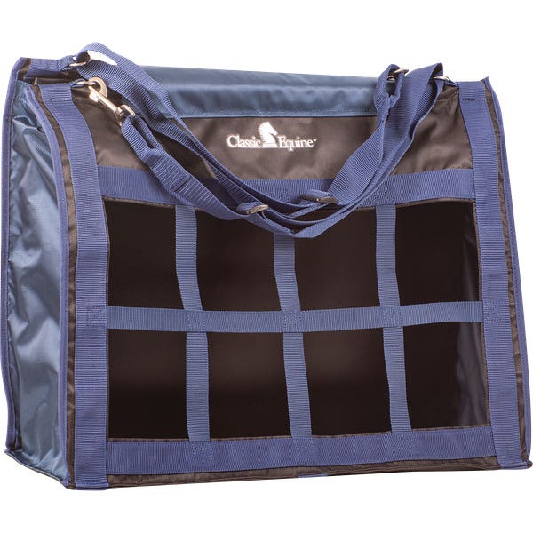 Classic Equine TLHB23BKNV Hay Bag, One-Size, Polyester, Black Navy