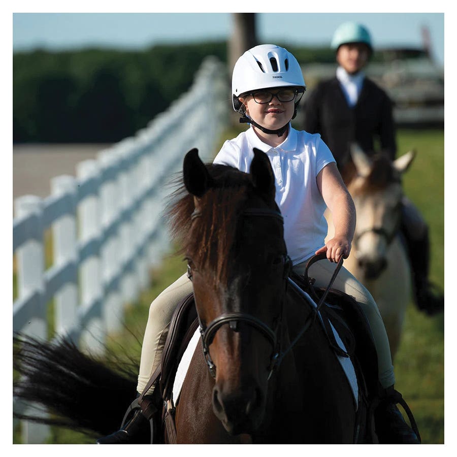 Troxel Sport 2.0 Equestrian Riding Helmet Extra Small White