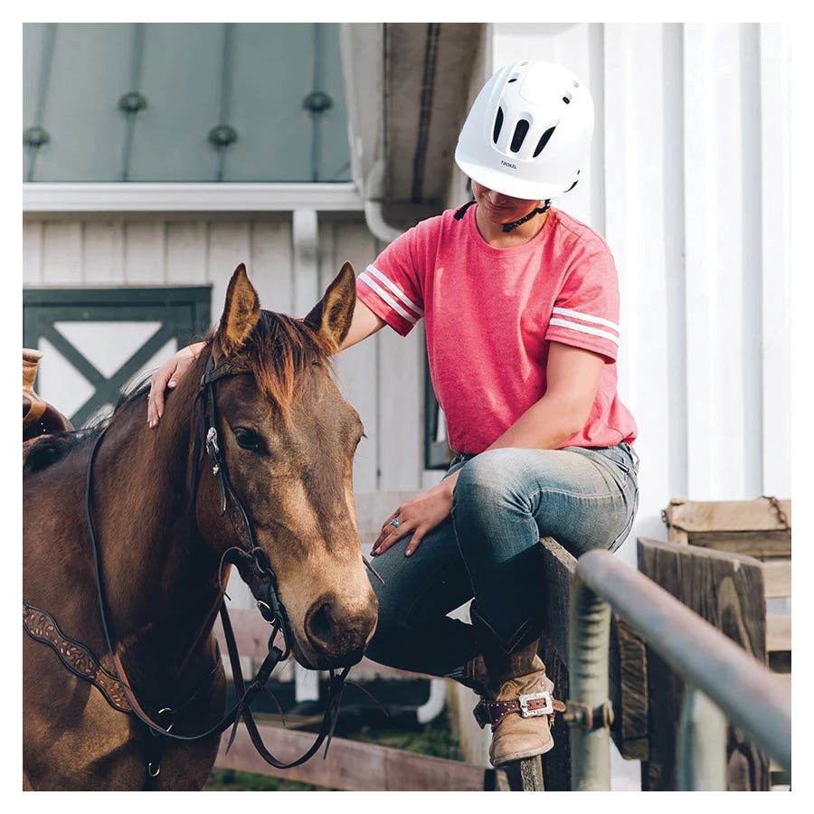 Troxel Sport 2.0 Equestrian Riding Helmet Extra Small White