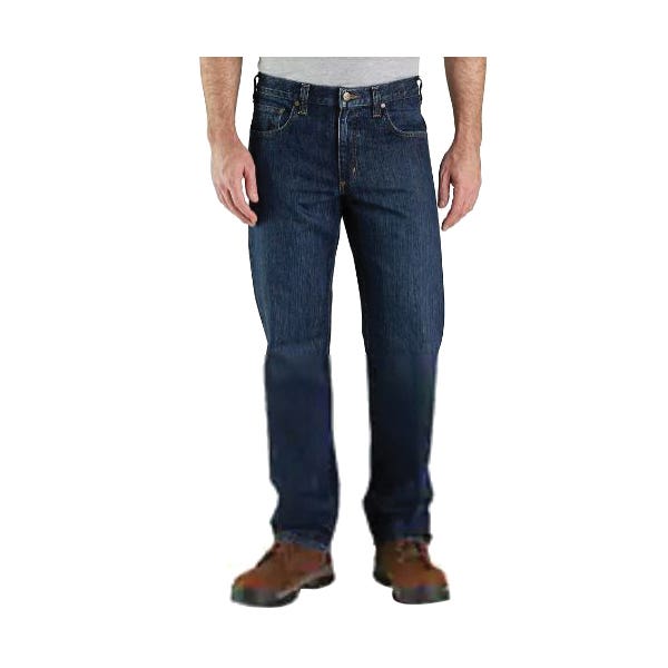 Carhartt Jeans, 38 in W, 34 in L, Deep Creek, Relaxed Fit