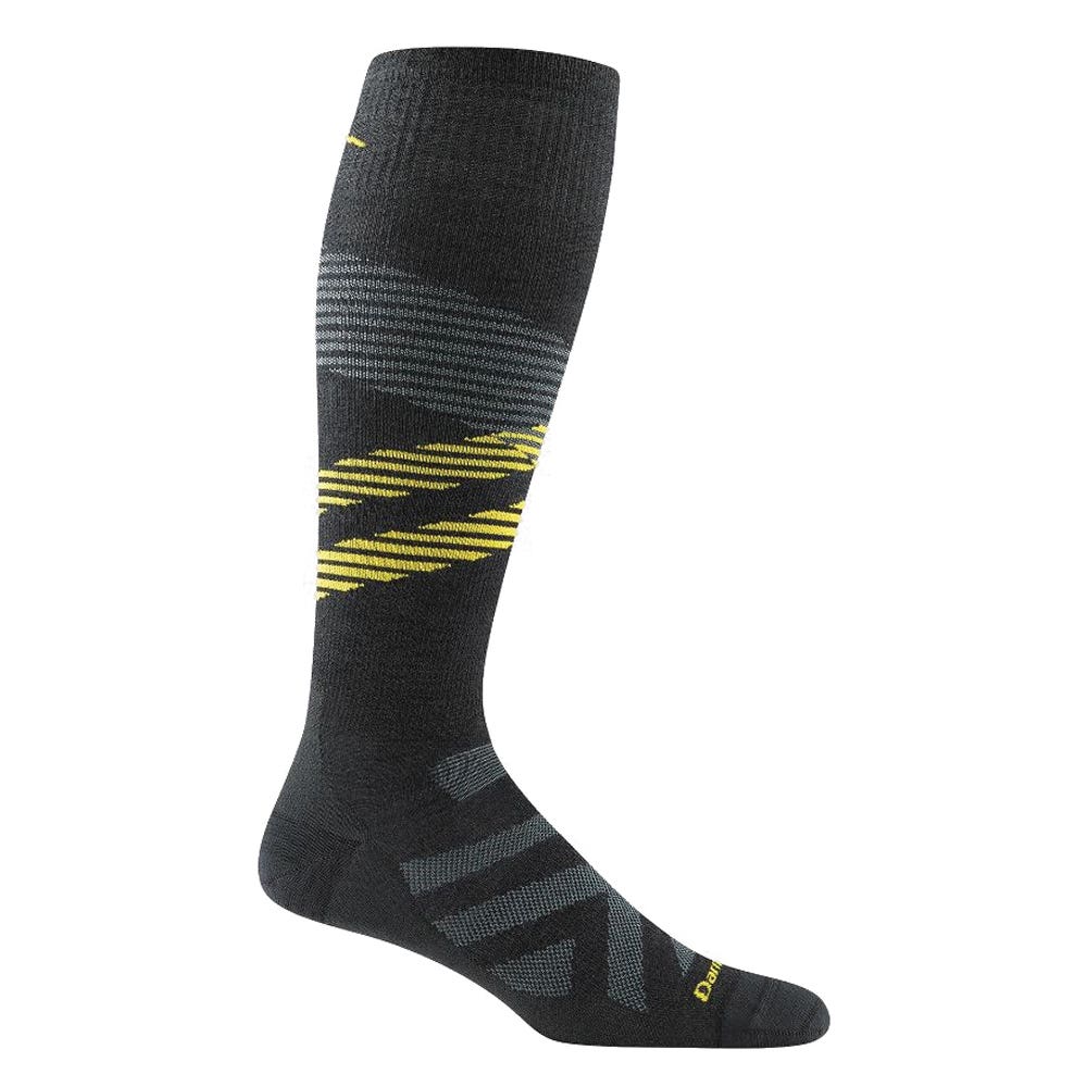 Darn Tough Pennant RFL 8002-CBN-L Over-The-Calf Ultra Lightweight Ski and Snowboard Socks, Men's, L, Carbon
