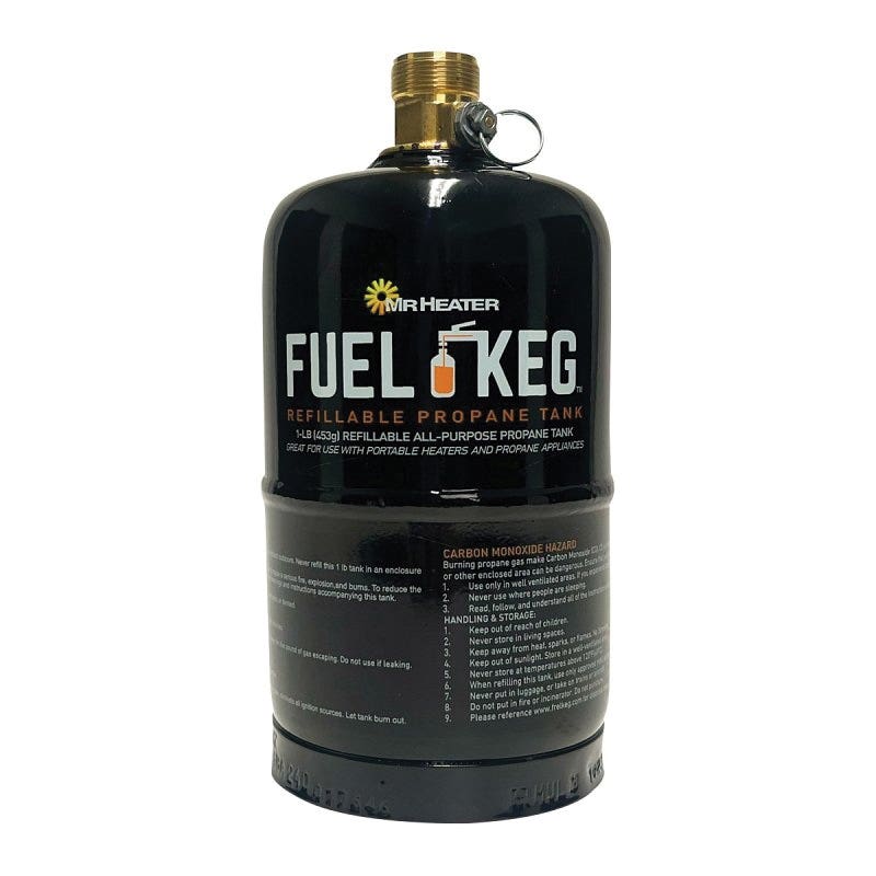 Mr. Heater Empty Fuel Keg Tank, Propane, 16 oz