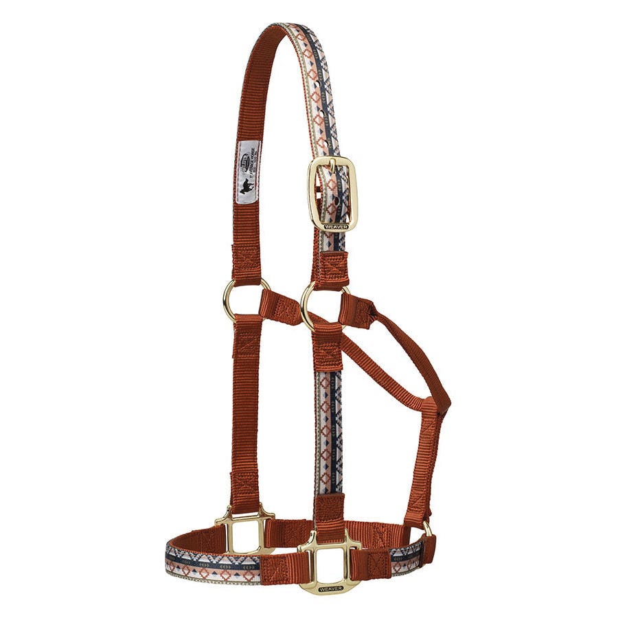 Weaver Equine 35-6782-259 Non-Adjustable Halter, L, Nylon, Trekking West