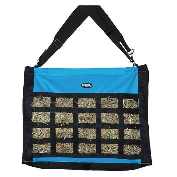 Weaver Livestock 35-1381-26 Slow Feed Hay Bag, Polyester, Hurricane Blue