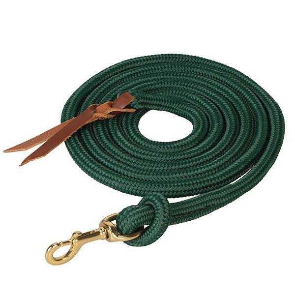 Weaver Equine 35-2096-C6 Cowboy Lead, 10 ft L, Swivel Snap, Polyester, Hunter Green