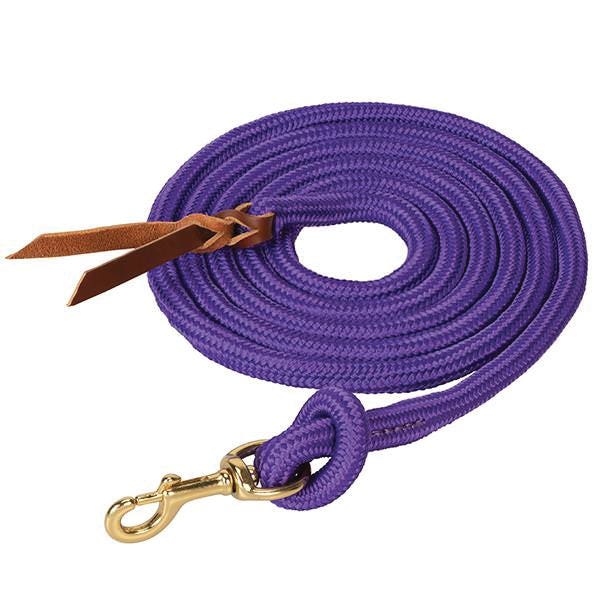 Weaver Equine 35-2096-C5 Cowboy Lead, 10 ft L, Swivel Snap, Polyester, Purple