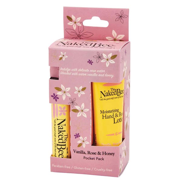 The Naked Bee Vanilla, Rose and Honey Pocket Pack